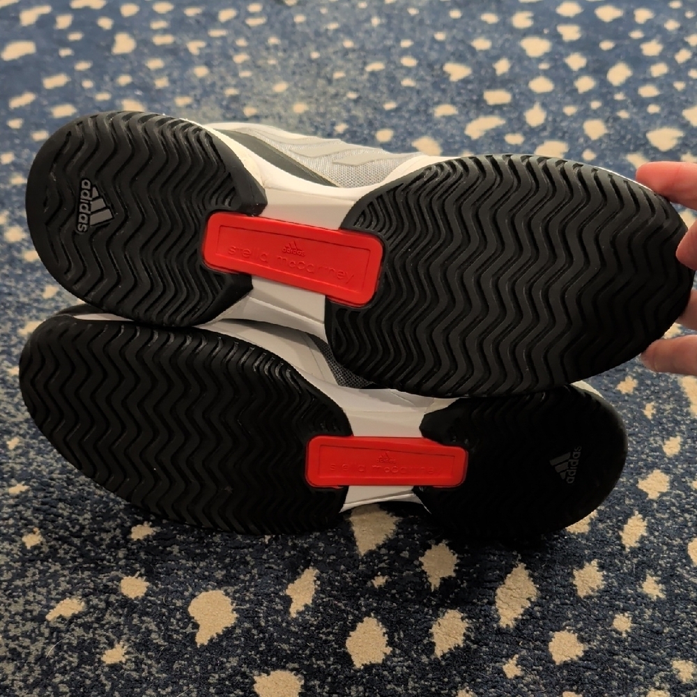 Adidas by Stella McCartney White and Black Athletic Shoes - Picture 6 of 8